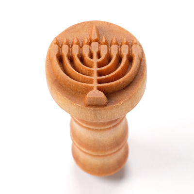 MKM Hanukkah Menorah 2.5cm wood stamp